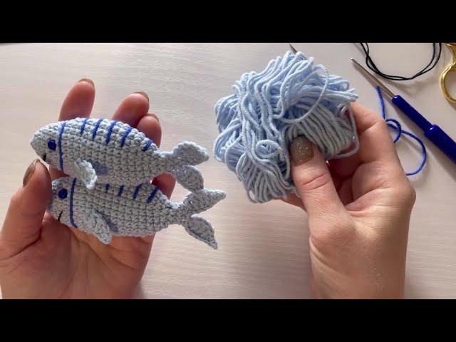 Бесплатный мастер- класс. Рыбка крючком. Free MK Crochet pattern fish