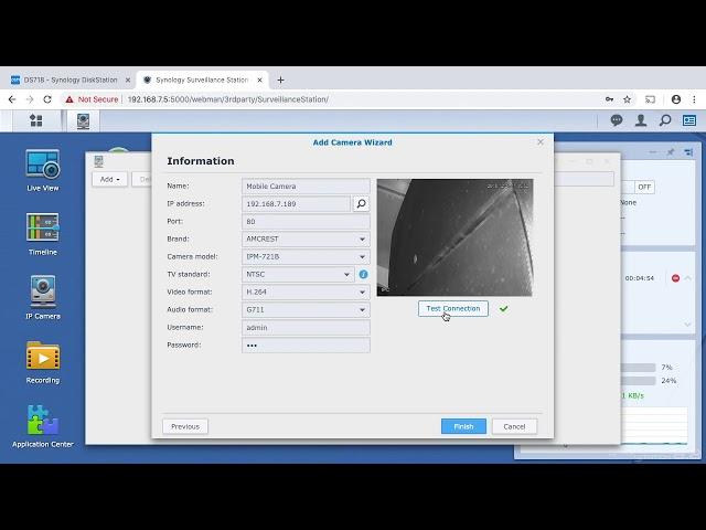 Synology Surveillance Station Installing an IP Camera