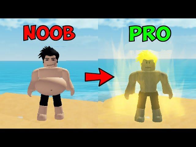 NOOB To PRO With NO ROBUX In Gym League Roblox [Part 1]