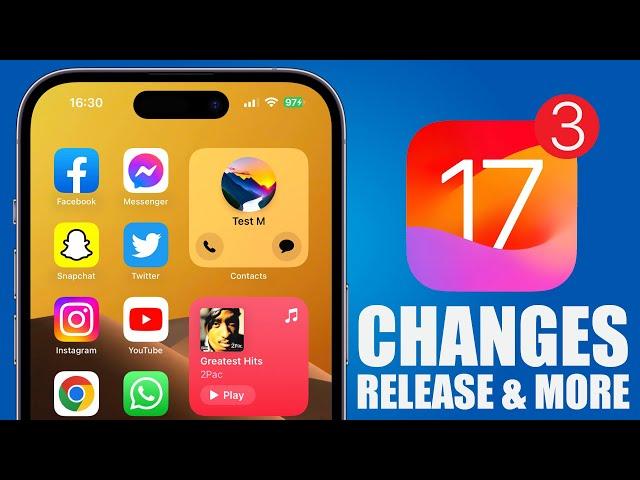 iOS 17 Beta 3 - Preview !