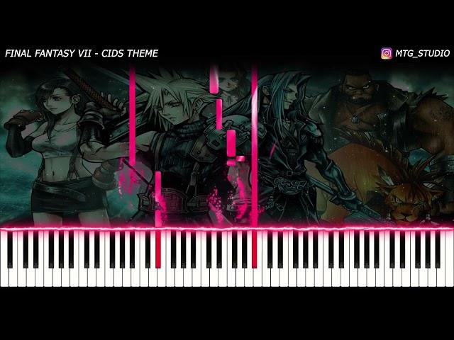 Final Fantasy VII - Cids Theme | PIANO COVER | PIANO TUTORIAL | HOW TO PLAY