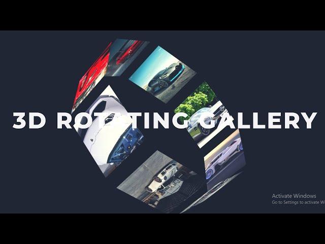 3D Rotating Image Gallery | Using Html And CSS only