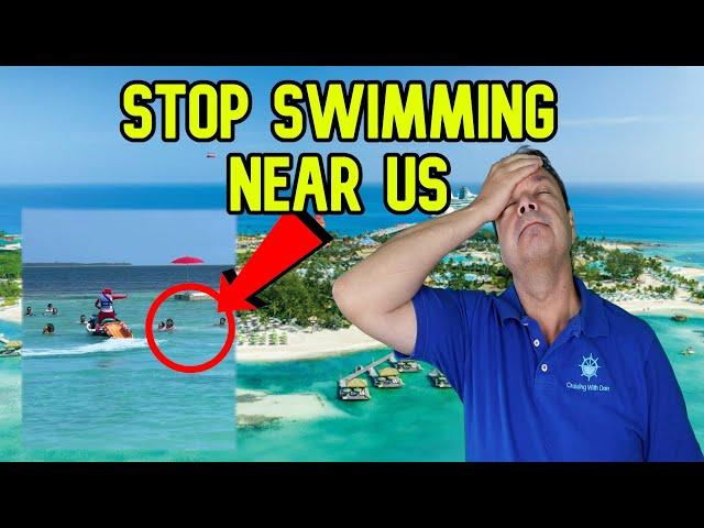 GUESTS GET ABUSIVE OVER SWIMMING TO CLOSE TOO THEM, CRUISE NEWS