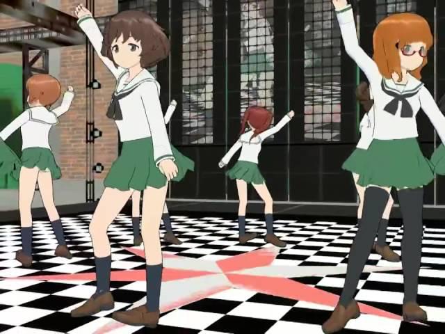 MMD Get Lucky   Dance Performaces by Girls und Panzer ガール