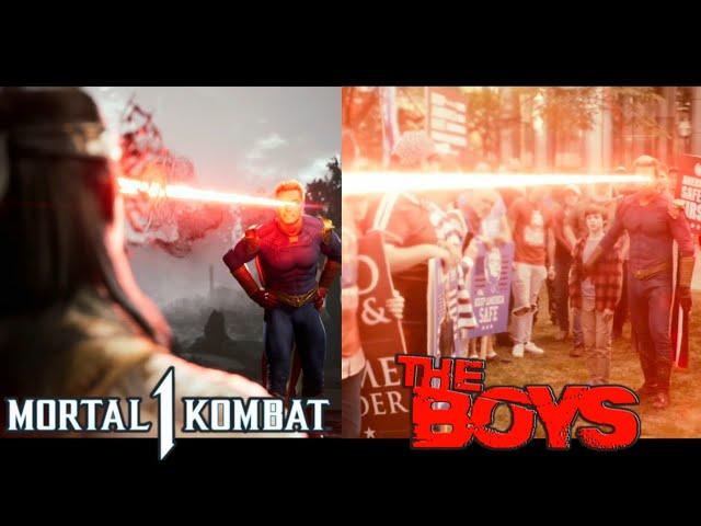 Mortal Kombat 1 - Homelander Fatality Comparison with The Boys (4k 60fps)