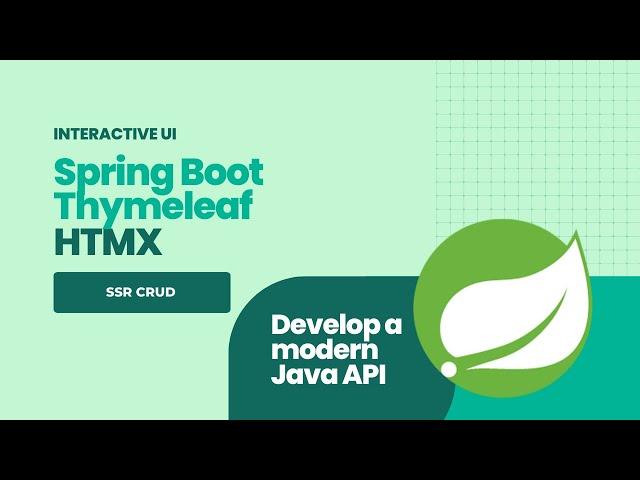 Spring Boot Java 21 HTMX