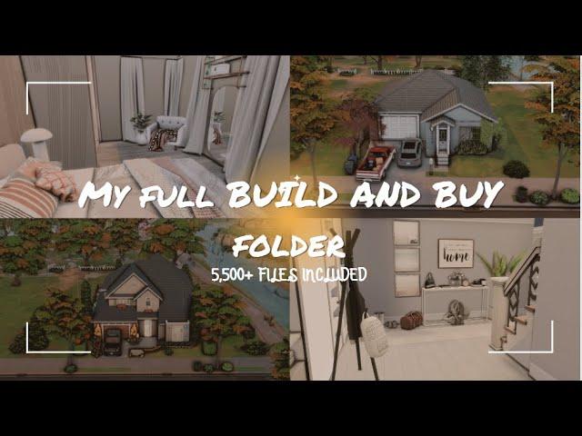 My entire sims 4 BUILD AND BUY cc folder|10+ GB| 5,500+ files| Sims 4 build and buy folder download