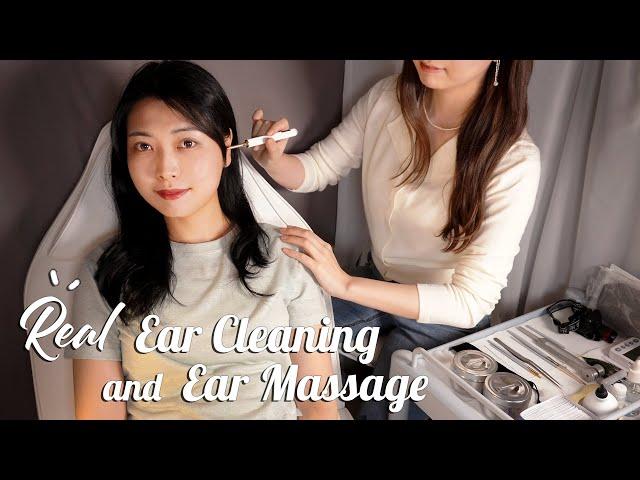 ASMR REAL Ear Cleaning & Massagesleepy, gentle, ticklish sound