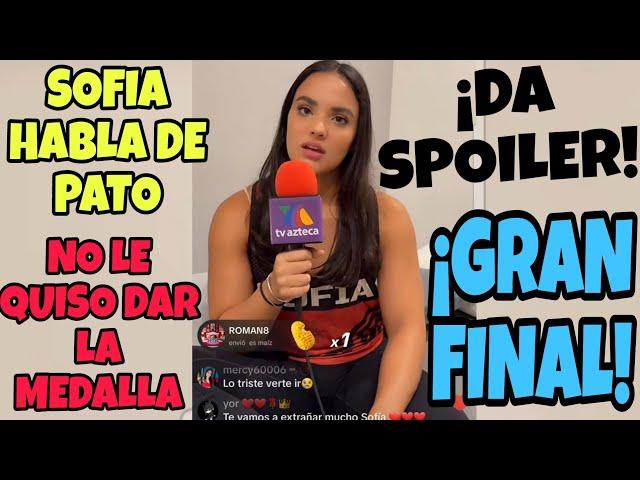 SOFIA ARROYO CONFIEZA QUE PATO NO QUISO DARLE LA MEDALLA POR ESTO¡!.. GRAN FINAL DE EXATLÓN MÉXICO