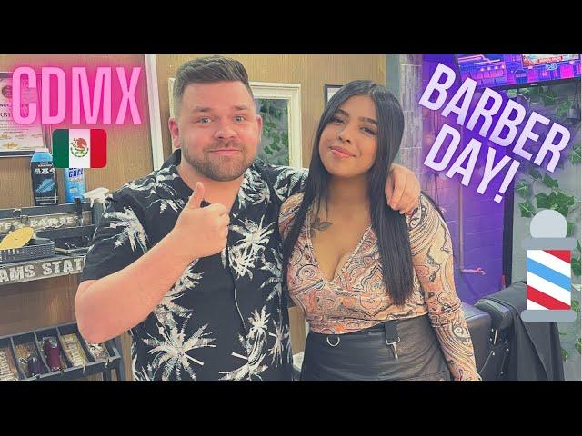  Haircut & Beard Trim from Dayana / Barber Day in Mexico City (ASMR FULL UNEDITED) 