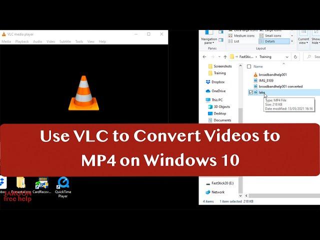 Convert Video Files to MP4 Using VLC (Windows version) from FLV, Flash video, QuickTime, MOV  more