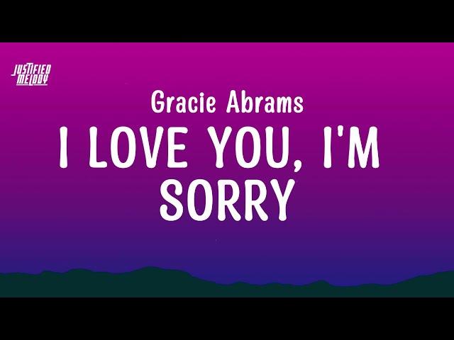 Gracie Abrams - I Love You, I'm Sorry (Live) (Lyrics)