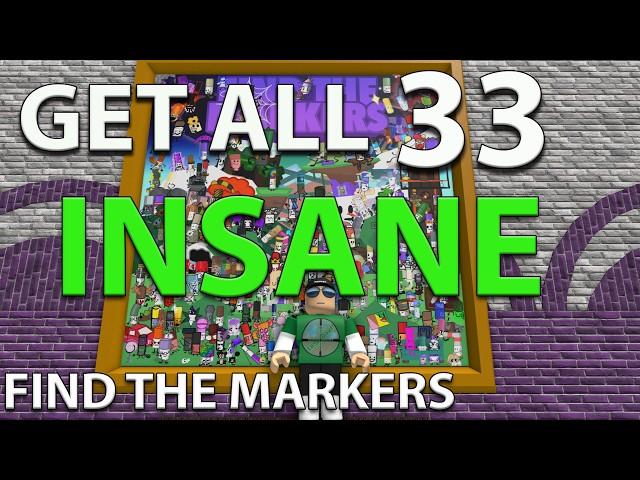 How To Get All INSANE Markers *Find The Markers* Roblox