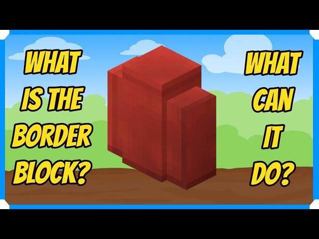 What Is The Border Block & What Can It Do? [Minecraft Bedrock Edition]