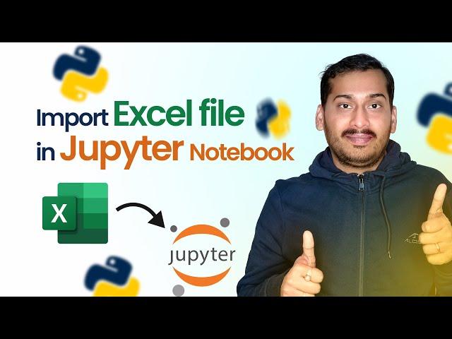 Import excel file in python Jupyter Notebook| Load excel file in Python |DSFP003 |