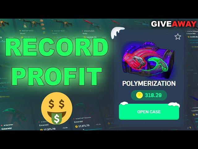 *NEW RECORD PROFIT* - Polymerization paid HUGE ( CSGORoll ) + 1000c GIVEAWAY