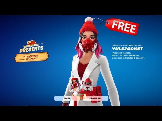 How to Get FREE YULEJACKET SKIN RIGHT NOW in Fortnite!