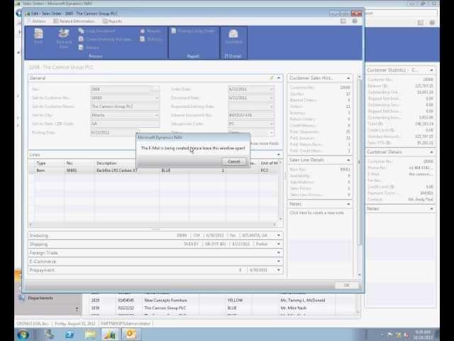 Microsoft Dynamics NAV: outbound mail order confirmation on RTC with IT IS mail 2013