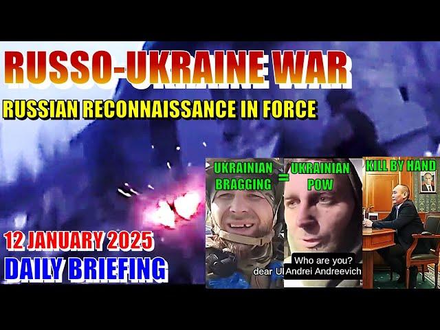 《War Footage》 Daily Briefing (January 12 2025) Russo-Ukraine Military Situation