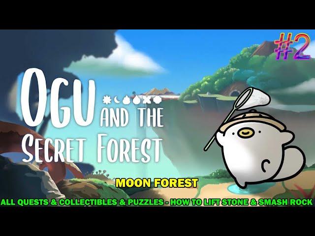 Ogu and the secret forest walkthrough #2 - Moon forest - All 100% quest, puzzle & collectibles