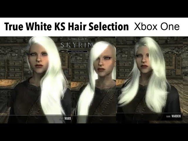 Skyrim SE Xbox One/PC Mods|True White KS Hair Selection