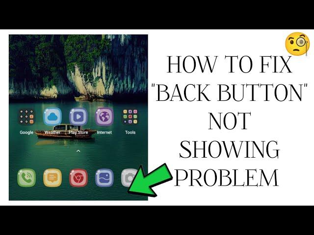 How To Fix "Back Button Not Showing" Problem|| Tech Issues Solutions