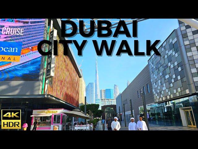 City Walk | Dubai | Walking Tour | 4K 60fps | 2023