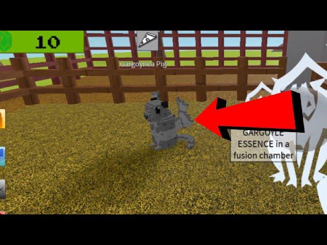 How to get Gargoyle essence and Gargoynea pig in Creature tycoon (meet fans)