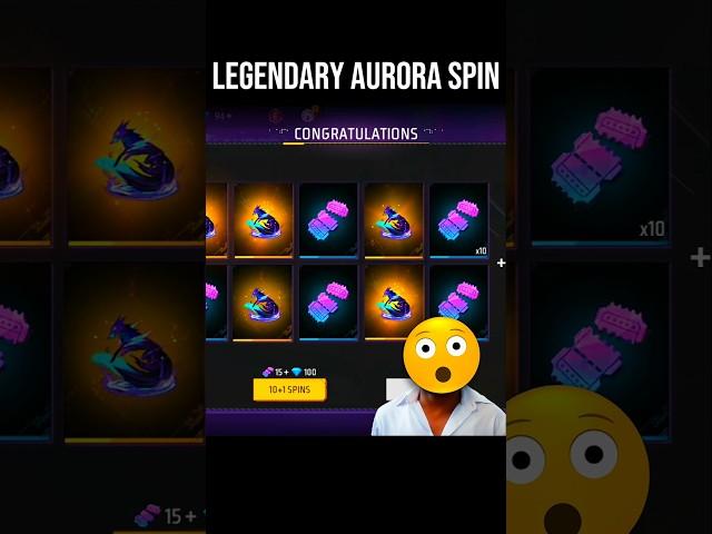 Unlock the Aurora Bundle Spin : Free Fire Token Tower Event  #shorts