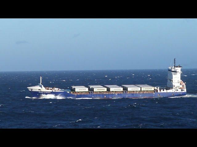 Ship HELENA SCHEPERS in storm at Cape Finisterre | 03.05.2016