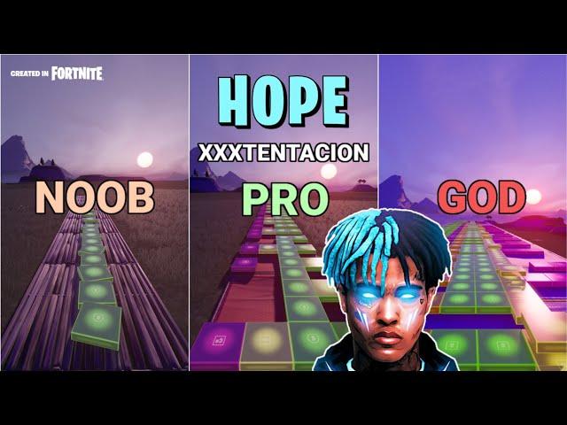 XXXTENTACION - HOPE - Noob vs Pro vs God (Fortnite Music Blocks)