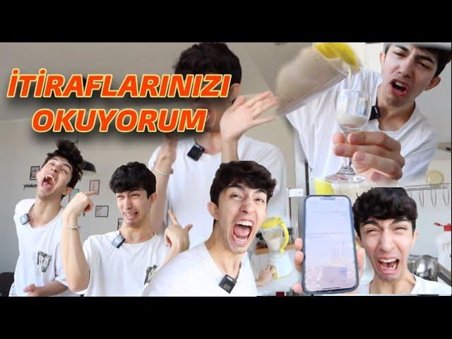 SMOOTHİE YAPARKEN İTİRAFLARINIZI OKUYORUMII benden çocuk istiyormuş