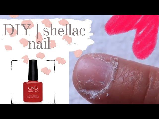 Part 1 DIY | shellac nail polish.| cnd polish