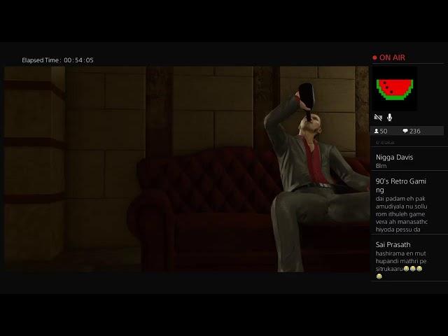 HaashiraamaaSenju's Live PS4 Broadcast Yakuza Kiwami 2 test stream ft space monkeys