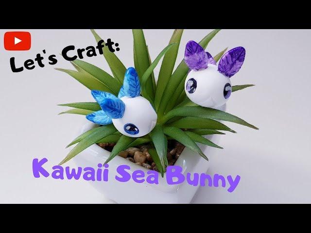 How To Make Cute Clay Sea Bunny │Let's Craft With Polymer Clay