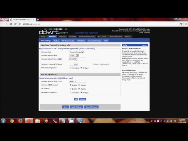 How to extend wifi using a DDWRT repeater