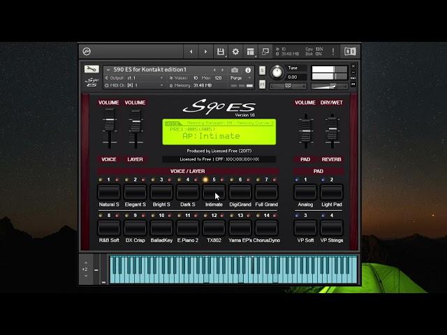 YAMAHA S90-ES FOR KONTAKT (Sound Test)