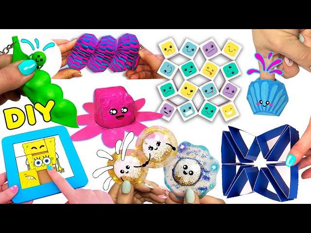 10 DIY fidget toys Ideas I 10 ИДЕЙ Антистресс игрушек-непосед своими руками