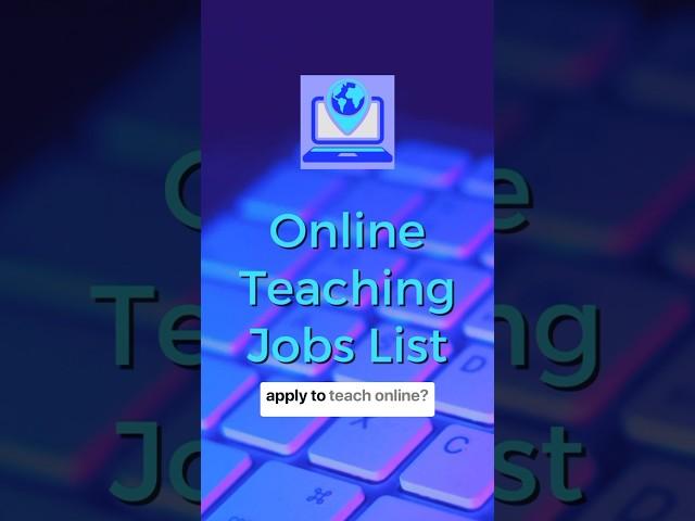 Online Teaching Jobs List  Where to Apply to Teach Online