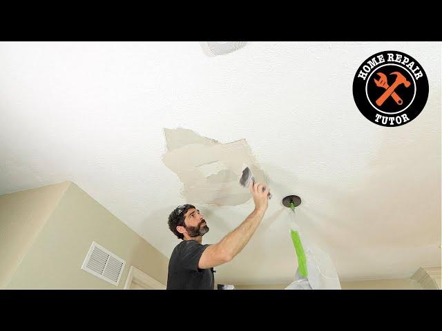 Drywall Ceiling Repair Tips - #shorts