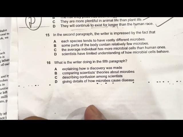 Video 2. Reading Multiple Choice Questions and Summary Blanks. Book 16 Cambridge