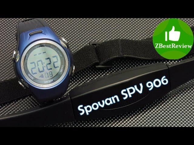 Спортивные часы с пульсометром Spovan SPV 906. Видео с участием кошки)