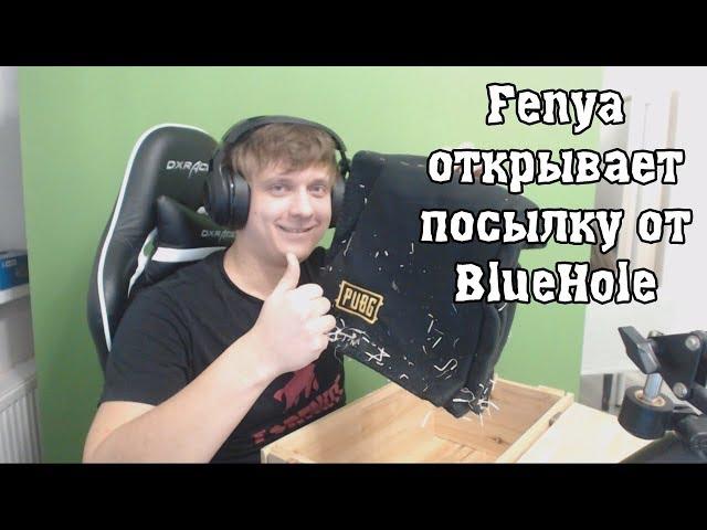 Fenya открывает посылку от PUBG