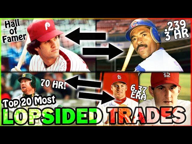 Top 20 MOST LOPSIDED TRADES In MLB HISTORY!!