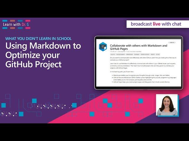 Using Markdown to Optimize your GitHub Project | Learn With Dr. G