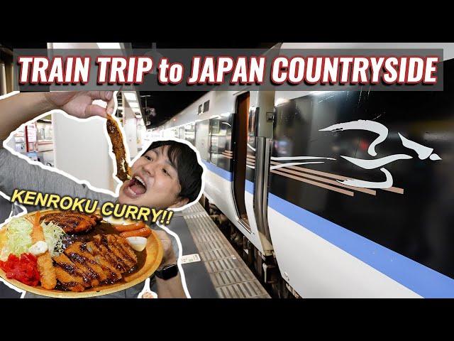 Train Trip to Japan Countryside Kanazawa, Kenroku Curry and Beautiful Park Kenrokuen Ep.332