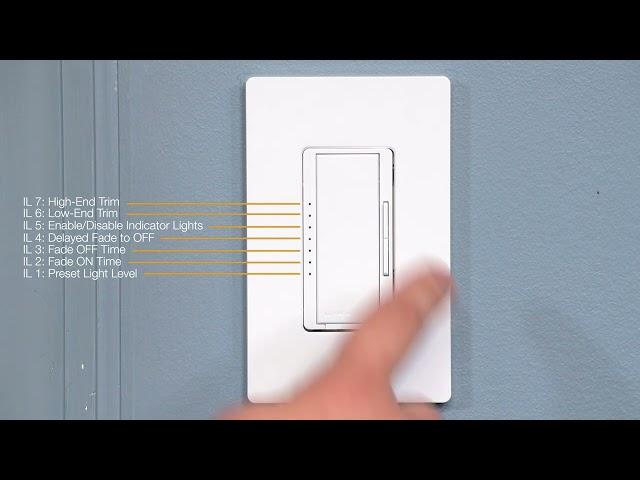 Lutron Maestro Dimmer & Maestro Fan/Light Control: Adjusting the High-End Trim