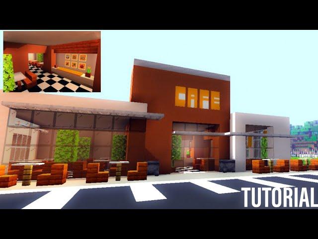 "CITY CAFE" 'FULL TUTORIAL'. MINECRAFT