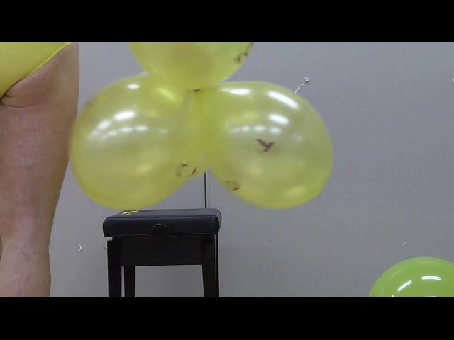 Sit popping balloons