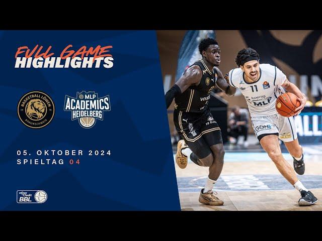 Basketball Löwen Braunschweig vs. MLP Academics Heidelberg - Full Game Highlights - Spieltag 4 24/25